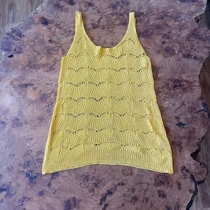 Crochet knit cover-up dress